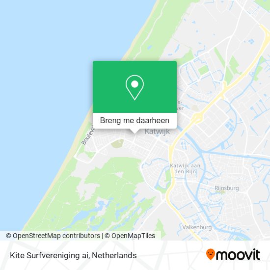 Kite Surfvereniging ai kaart