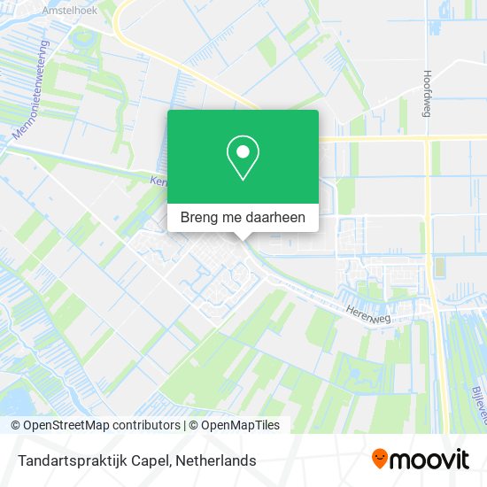Tandartspraktijk Capel kaart