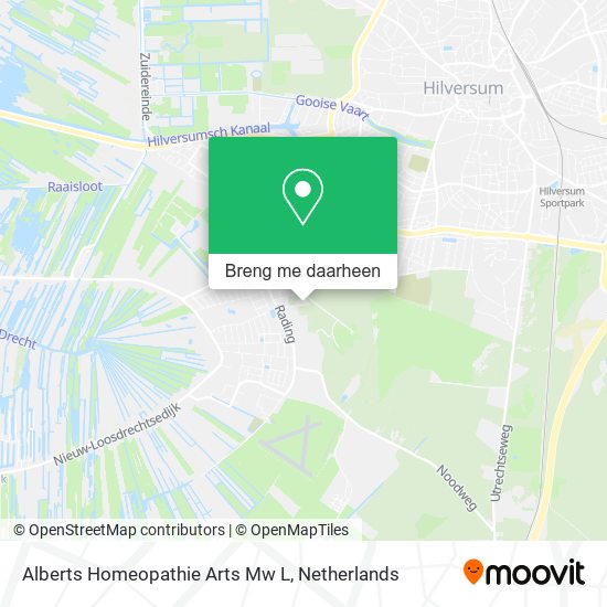 Alberts Homeopathie Arts Mw L kaart