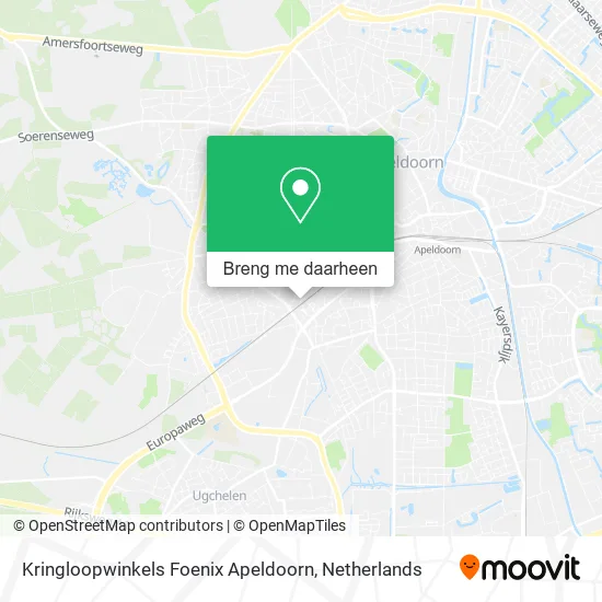 Kringloopwinkels Foenix Apeldoorn kaart