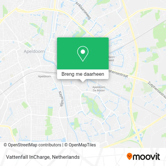 Vattenfall InCharge kaart