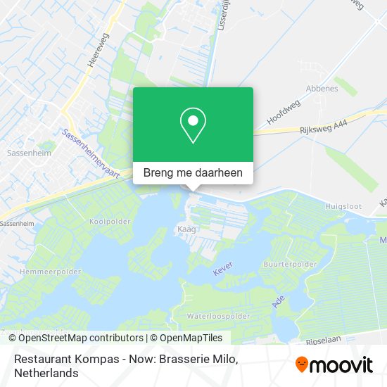 Restaurant Kompas - Now: Brasserie Milo kaart