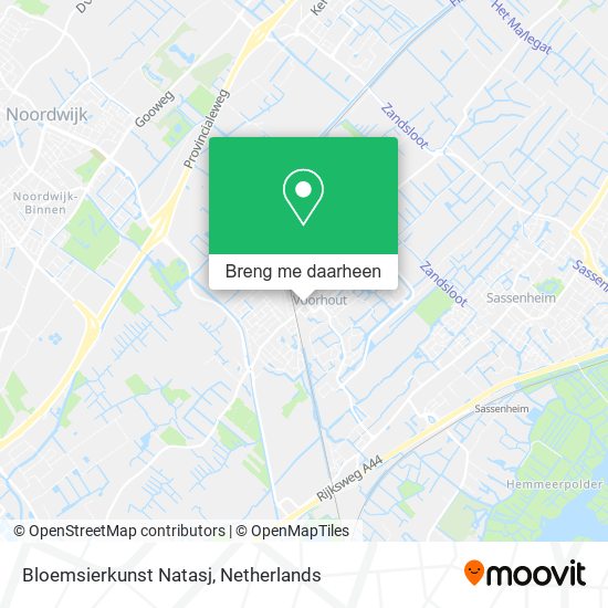 Bloemsierkunst Natasj kaart