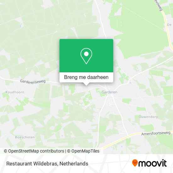 Restaurant Wildebras kaart