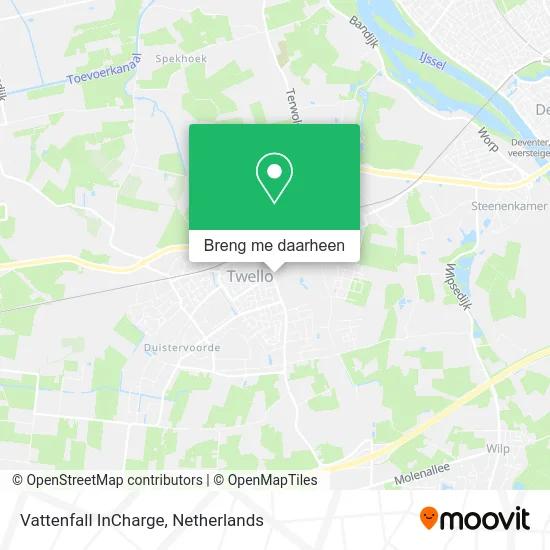 Vattenfall InCharge kaart