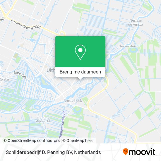 Schildersbedrijf D. Penning BV kaart