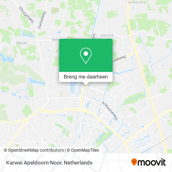 Karwei Apeldoorn-Noor kaart