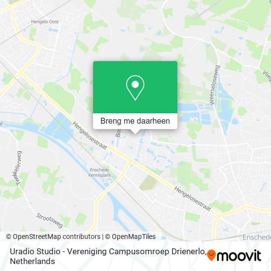 Uradio Studio - Vereniging Campusomroep Drienerlo kaart