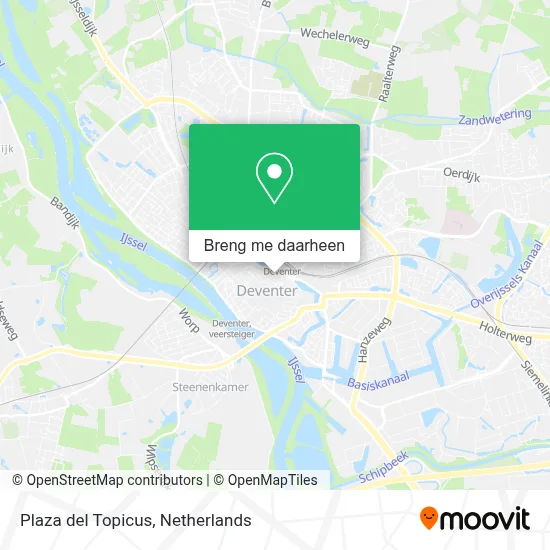 Plaza del Topicus kaart