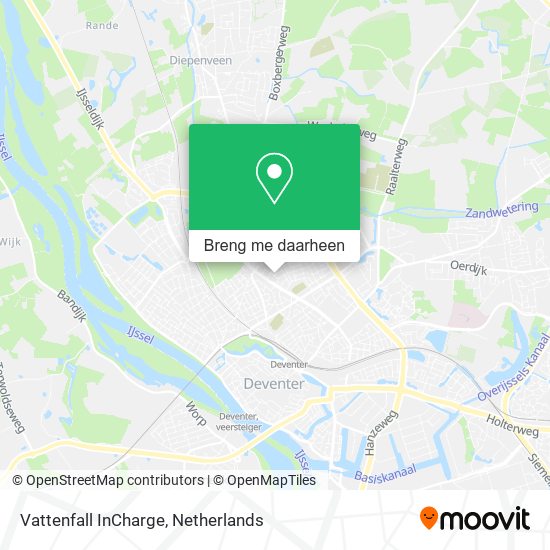 Vattenfall InCharge kaart