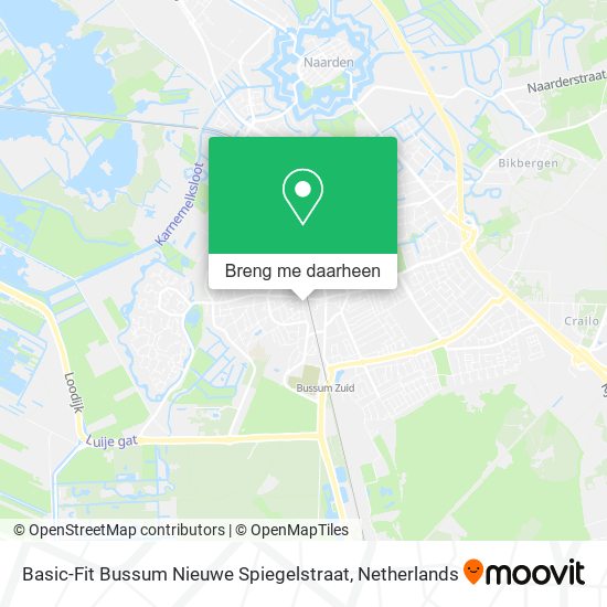Basic-Fit Bussum Nieuwe Spiegelstraat kaart