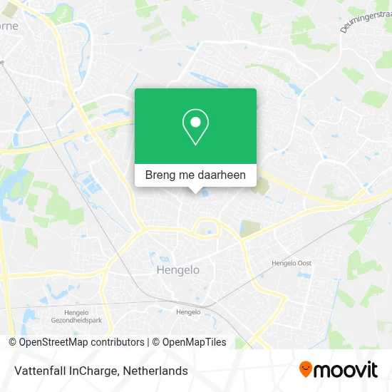 Vattenfall InCharge kaart