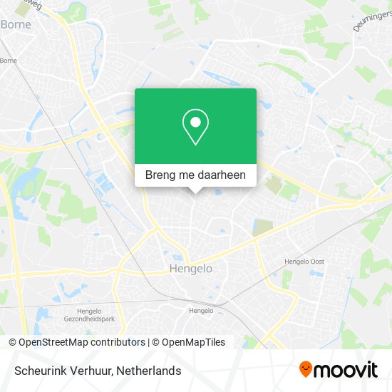 Scheurink Verhuur kaart