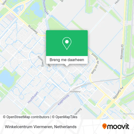 Winkelcentrum Viermeren kaart