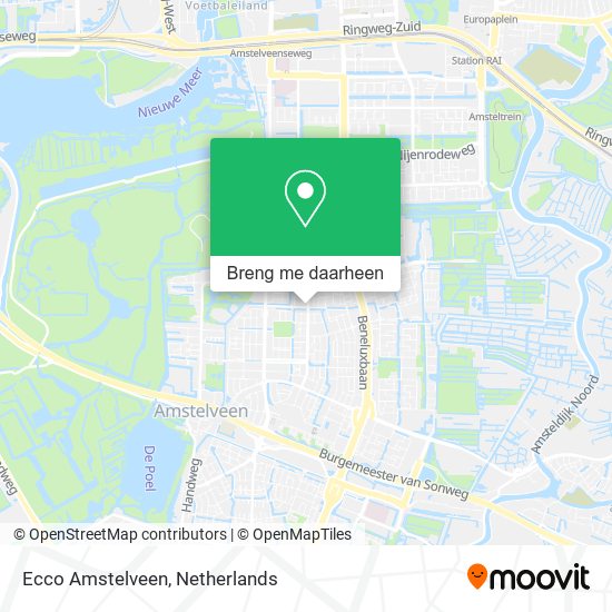 Ecco Amstelveen kaart