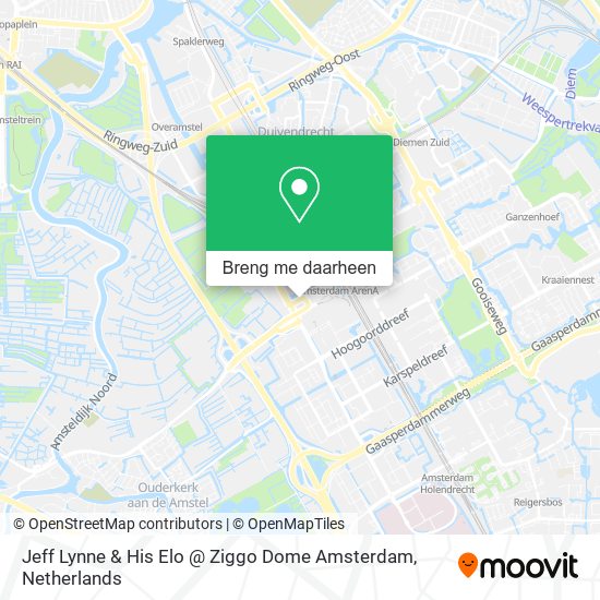 Jeff Lynne & His Elo @ Ziggo Dome Amsterdam kaart