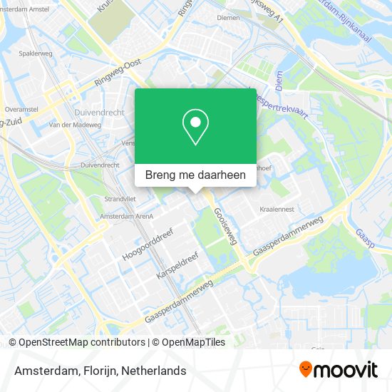 Amsterdam, Florijn kaart