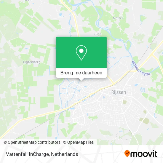 Vattenfall InCharge kaart