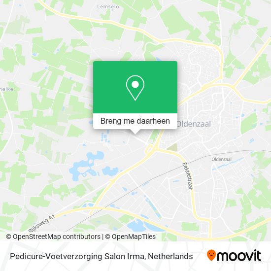 Pedicure-Voetverzorging Salon Irma kaart