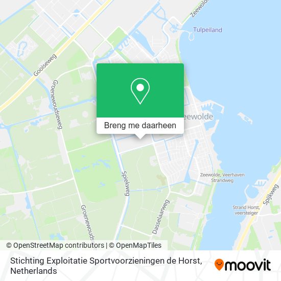 Stichting Exploitatie Sportvoorzieningen de Horst kaart