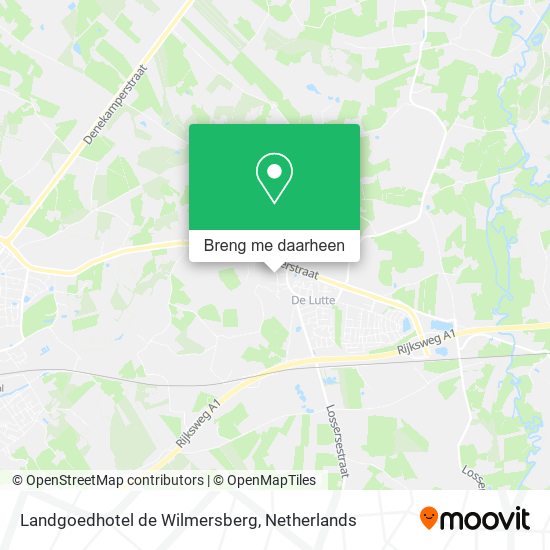 Landgoedhotel de Wilmersberg kaart