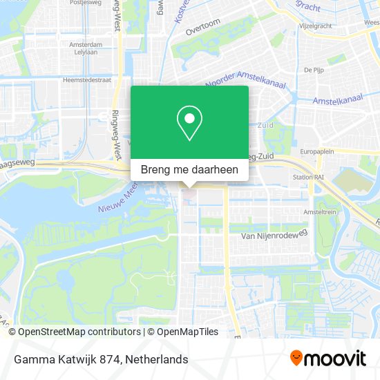 Gamma Katwijk 874 kaart