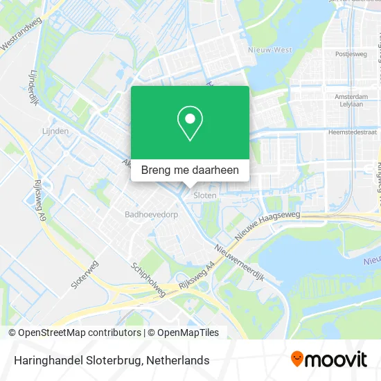 Haringhandel Sloterbrug kaart