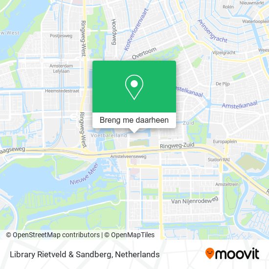 Library Rietveld & Sandberg kaart