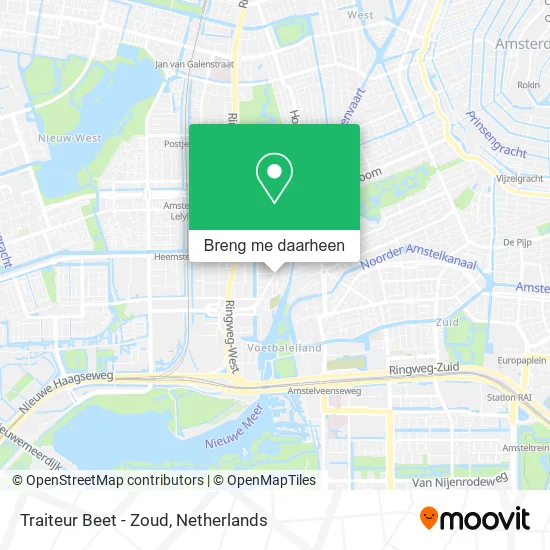 Traiteur Beet - Zoud kaart