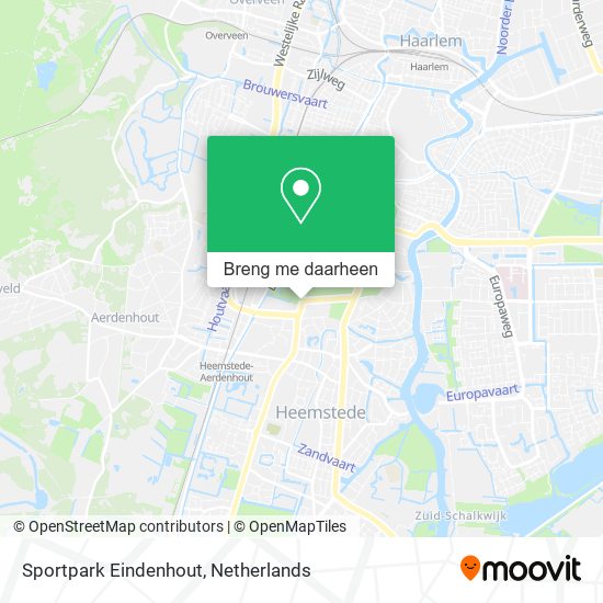 Sportpark Eindenhout kaart