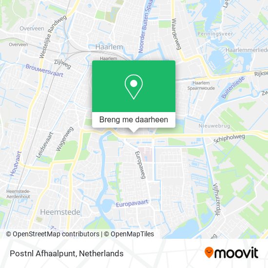 Postnl Afhaalpunt kaart