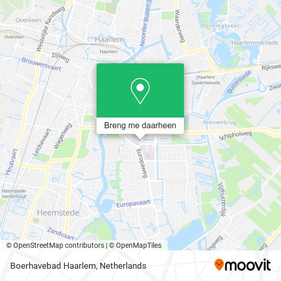 Boerhavebad Haarlem kaart