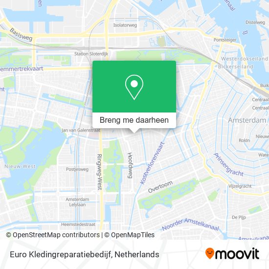 Euro Kledingreparatiebedijf kaart