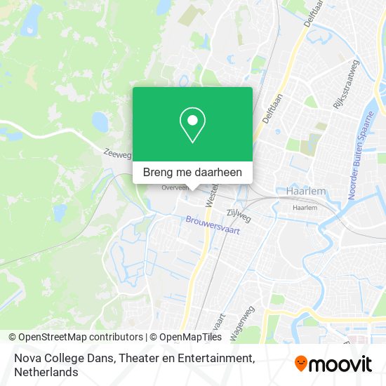 Nova College Dans, Theater en Entertainment kaart