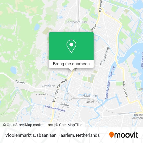 Vlooienmarkt IJsbaanlaan Haarlem kaart