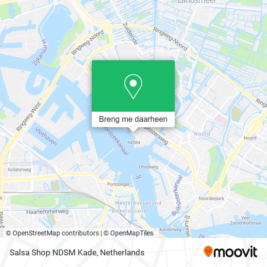 Salsa Shop NDSM Kade kaart