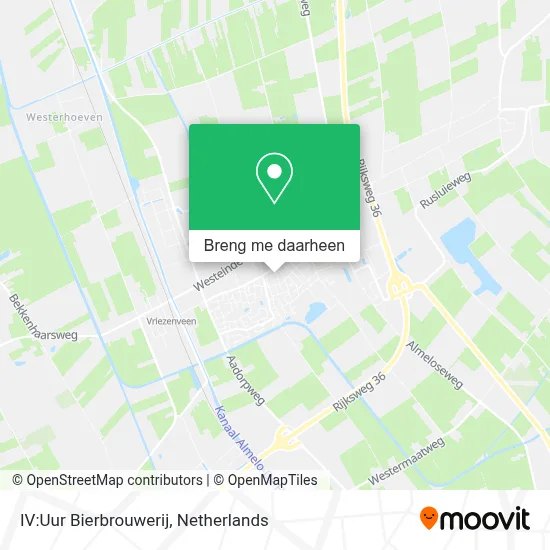 IV:Uur Bierbrouwerij kaart