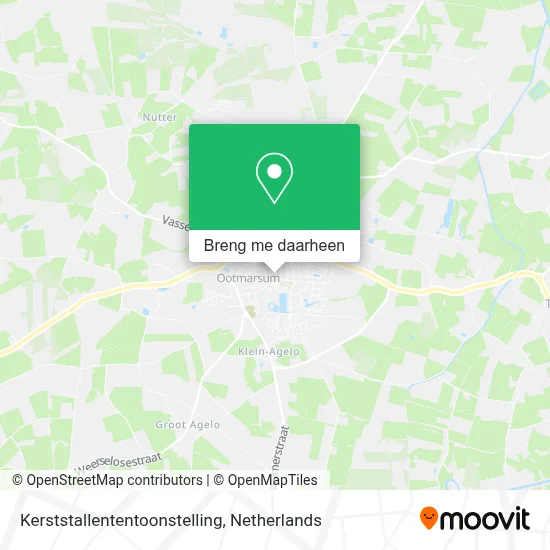 Kerststallententoonstelling kaart