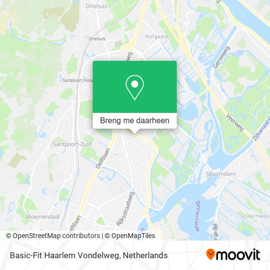 Basic-Fit Haarlem Vondelweg kaart