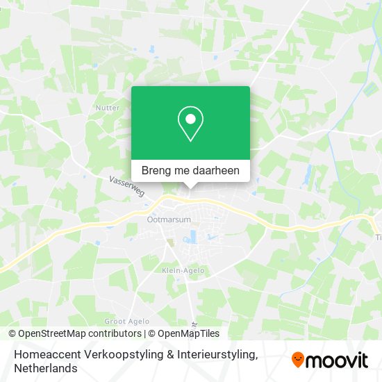 Homeaccent Verkoopstyling & Interieurstyling kaart