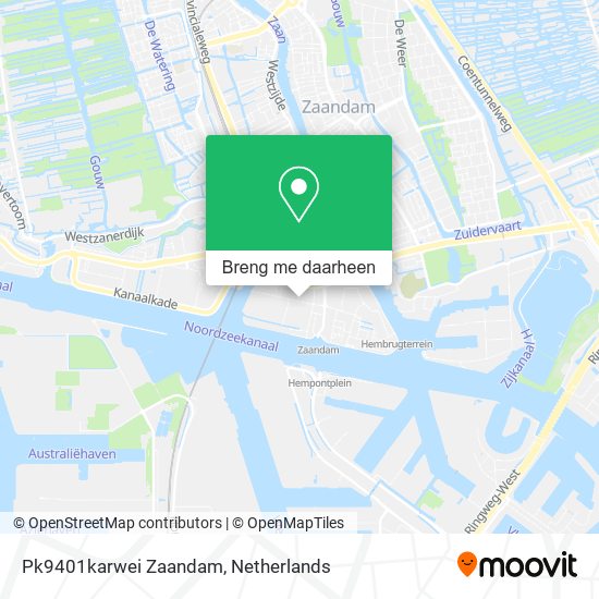 Pk9401karwei Zaandam kaart