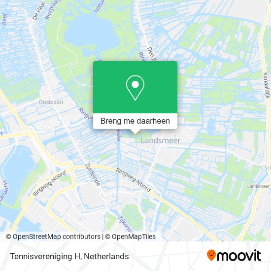 Tennisvereniging H kaart