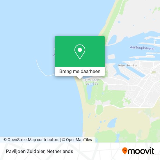Paviljoen Zuidpier kaart