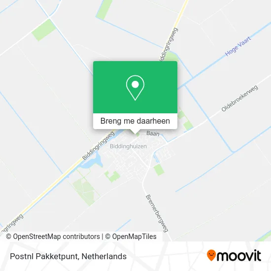 Postnl Pakketpunt kaart