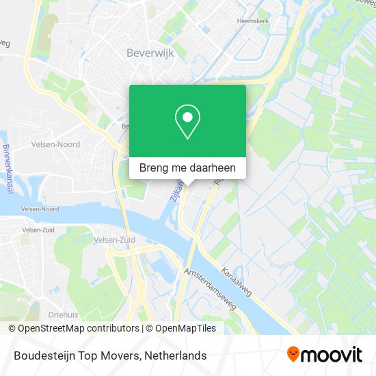 Boudesteijn Top Movers kaart