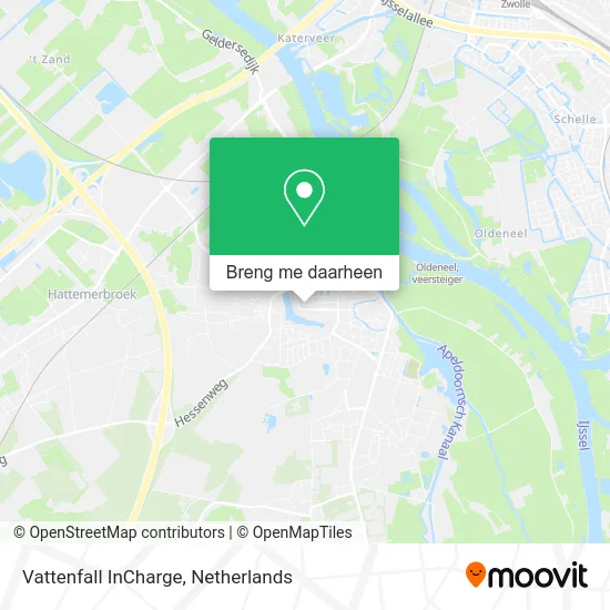 Vattenfall InCharge kaart