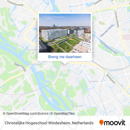 Christelijke Hogeschool Windesheim kaart