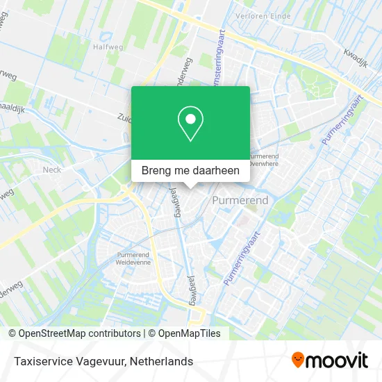 Taxiservice Vagevuur kaart