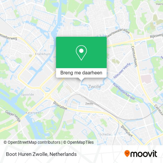 Boot Huren Zwolle kaart