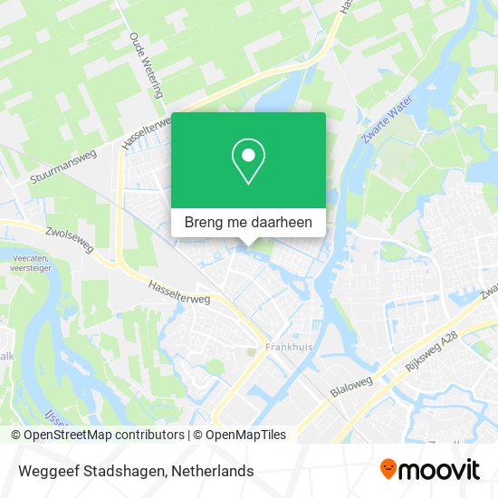 Weggeef Stadshagen kaart